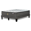Cama Europea Serta Serene King Respaldo Tibet Gris - confort superior y base firme para un sueño reparador