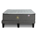 Cama Europea Serta Serene 2 Plazas Box Respaldo Tignes Plata - confort superior y base firme para un sueño reparador