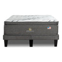 Cama Europea Serta Perfect Sleeper 2 Plazas Box Respaldo Tignes Plata - confort superior y base firme para un sueño reparador