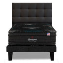 Cama Europea Beautyrest Gravity Dual 1.5 Plazas Box Respaldo Tignes Marengo - confort superior y base firme para un sueño reparador