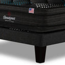 Cama Europea Beautyrest Gravity Dual 1.5 Plazas Box Respaldo Tibet Marengo - confort superior y base firme para un sueño reparador