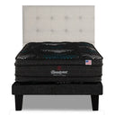 Cama Europea Beautyrest Gravity Dual 1.5 Plazas Box Respaldo Tignes Arena - confort superior y base firme para un sueño reparador