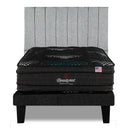 Cama Europea Beautyrest Gravity Dual 1.5 Plazas Box Respaldo Tibet Plata - confort superior y base firme para un sueño reparador