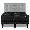 Cama Europea Beautyrest Gravity Dual 2 Plazas Box Respaldo Tignes Plata - confort superior y base firme para un sueño reparador