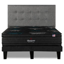 Cama Europea Beautyrest Gravity Dual King Respaldo Tignes Gris - confort superior y base firme para un sueño reparador