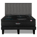 Cama Europea Beautyrest Gravity Dual King Respaldo Tibet Gris - confort superior y base firme para un sueño reparador