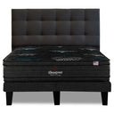 Cama Europea Beautyrest Gravity Dual King Respaldo Tignes Marengo - confort superior y base firme para un sueño reparador