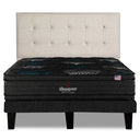 Cama Europea Beautyrest Gravity Dual King Respaldo Tignes Arena - confort superior y base firme para un sueño reparador