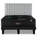 Cama Europea Beautyrest Gravity Dual King Respaldo Tibet Plata - confort superior y base firme para un sueño reparador