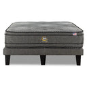 Cama Europea Serta Advantage Dual 2 Plazas Box Respaldo Urban Gris - confort superior y base firme para un sueño reparador