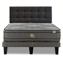 Cama Europea Serta Advantage Dual 2 Plazas Box Respaldo Urban Marengo - confort superior y base firme para un sueño reparador