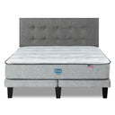 Cama Europea Simmons Dreamer 2 Plazas Respaldo Urban Gris - confort superior y base firme para un sueño reparador