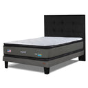 Cama Europea My Rest Dual Sense 1.5 Plazas Box Respaldo Tignes Marengo - confort superior y base firme para un sueño reparador