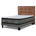 Cama Europea My Rest Dual Sense 1.5 Plazas Box Respaldo Tignes Habano - confort superior y base firme para un sueño reparador