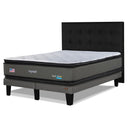 Cama Europea My Rest Dual Sense 2 Plazas Box Respaldo Tignes Marengo - confort superior y base firme para un sueño reparador