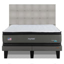 Cama Europea My Rest Dual Sense 2 Plazas Box Respaldo Tignes Arena - confort superior y base firme para un sueño reparador